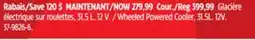 Canadian Tire Igloo Wheeled Powered Cooler offer