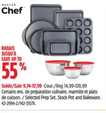 Canadian Tire Selected Prep Set, Stock Pot and Bakeware offer