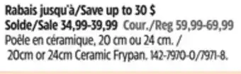 Canadian Tire Ninja 20cm or 24cm Ceramic Frypan offer