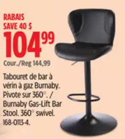 Canadian Tire Canvas Burnaby Gas-Lift Bar Stool offer