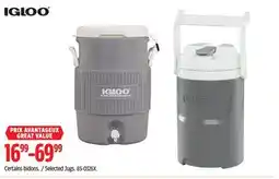 Canadian Tire Igloo Selected Jugs offer