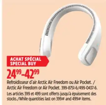 Canadian Tire Arctic Air Freedom or Air Pocket offer