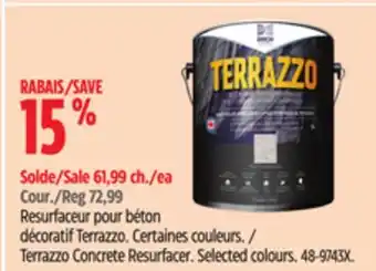Canadian Tire Terrazzo Concrete Resurfacer Selected colours offer