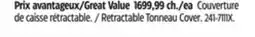 Canadian Tire Retractable Tonneau Cover offer