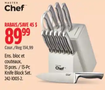 Canadian Tire Master Chef 13-Pc Knife Block Set offer
