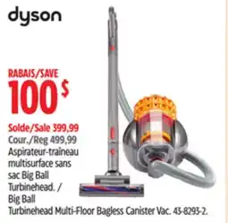 Canadian Tire Dyson Big Ball Turbinehead Multi-Floor Bagless Canister Vac offer