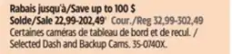 Canadian Tire Reload Selected Dash and Backup Cams offer