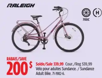 Canadian Tire Raleigh Sundance Adult Bike offer