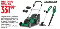 Canadian Tire Certified Mower & Grass Trimmer Blower Combo, 17-in offer