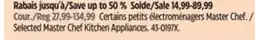 Canadian Tire Selected Master Chef Kitchen Appliances offer