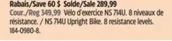 Canadian Tire Marcy NS 714U Upright Bike offer