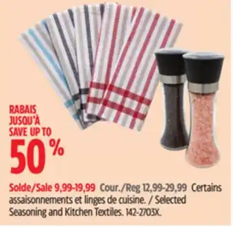 Canadian Tire MASTER Chef Selected Seasoning and Kitchen Textiles offer