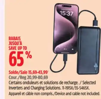 Canadian Tire Bluehive Selected Inverters and Charging Solutions offer