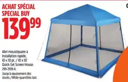 Canadian Tire 10 x 10´ Quick-Set Screen House offer