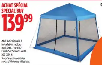Canadian Tire 10 x 10´ Quick-Set Screen House offer