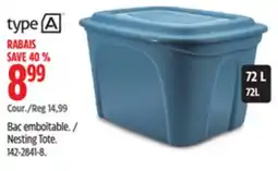 Canadian Tire Type A Nesting Tote offer