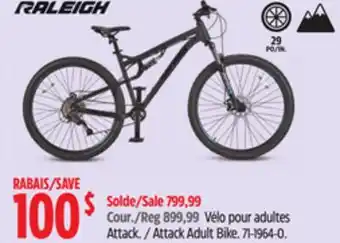 Canadian Tire Raleigh Attack Adult Bike offer