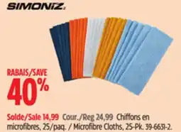 Canadian Tire SIMONIZ Microfibre Cloths offer