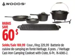 Canadian Tire Woods Heritage Cast-Iron Camping Cookset with Crate offer