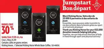 Canadian Tire Kicking Horse Coffee Selected Kicking Horse Whole Bean Coffee offer