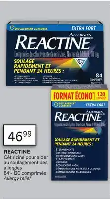 Brunet REACTINE Cétirizine pour aider au soulagement des allergies offer