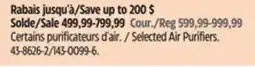 Canadian Tire Selected Air Purifiers offer