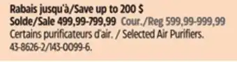 Canadian Tire Selected Air Purifiers offer