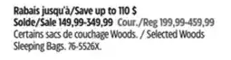 Canadian Tire Woods Selected Woods Sleeping Bags offer