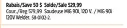 Canadian Tire MIG 90i 120V Welder offer