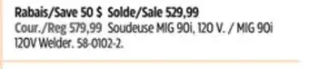 Canadian Tire MIG 90i 120V Welder offer