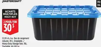 Canadian Tire Mastercraft Heavy-Duty Storage Tote offer