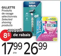 Brunet GILLETTE Produits de rasage sélectionnés offer