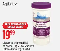Canadian Tire Aquarius Pool Stabilized Chlorine Pucks offer