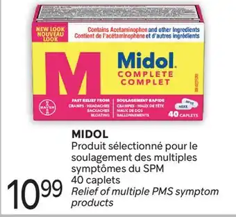 Brunet MIDOL Produit sélectionné pour le soulagement des multiples symptômes du SPM offer