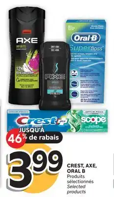 Brunet CREST, AXE, ORAL B Produits sélectionnés offer