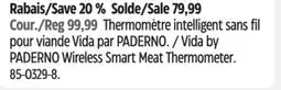 Canadian Tire Vida by PADERNO Wireless Smart Meat Thermometer offer