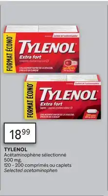 Brunet TYLENOL Acétaminophène sélectionné 500 mg offer