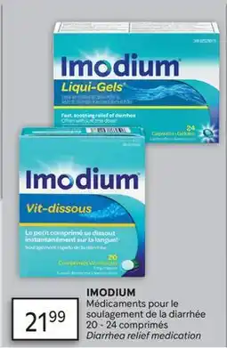 Brunet IMODIUM Médicaments pour le soulagement de la diarrhée offer
