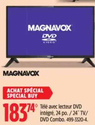 Canadian Tire Magnavox 24˝ TV/ DVD Combo offer