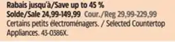 Canadian Tire Black & Decker Selected Countertop Appliances offer