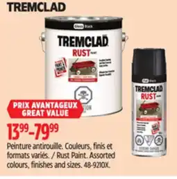 Canadian Tire Tremclad Rust Paint Assorted colours, finishes and sizes offer