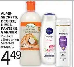 Brunet ALPEN SECRETS, DEGREE, NIVEA, PANTENE, GARNIER Produits sélectionnés offer