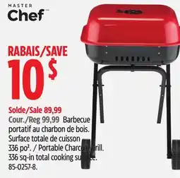 Canadian Tire Master Chef Portable Charcoal Grill offer