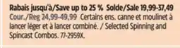 Canadian Tire Zebco Selected Spinning and Spincast Combos offer