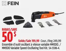 Canadian Tire FEIN MM300 Variable Speed Oscillating Tool Kit offer