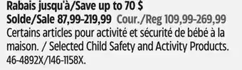 Canadian Tire Munchkin Selected Child Safety and Activity Products offer