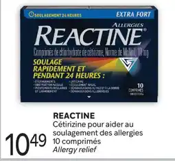 Brunet REACTINE Cétirizine pour aider au soulagement des allergies offer