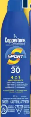 Familiprix Coppertone Complete SPF30 sunscreen spray 222ml offer