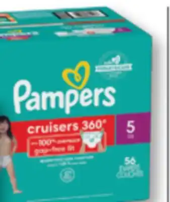 Familiprix Pampers Cruisers 360° baby diapers Size 5 (over 27lb) - 56un offer