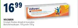 Familiprix VOLTAREN Back and muscle pain, 120 g ou/or 150 g offer